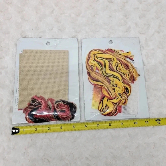 🌴3/$15🌴 Set of Wish-Happiness and Good Fortune Cross Stitch - Picture 4 of 9